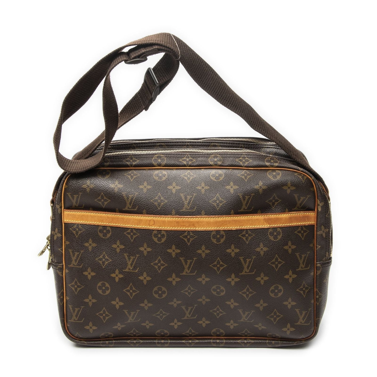 Louis Vuitton Reporterbrown Monogram Canvas Shoulder Bag