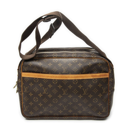 Louis Vuitton Reporterbrown Monogram Canvas Shoulder Bag