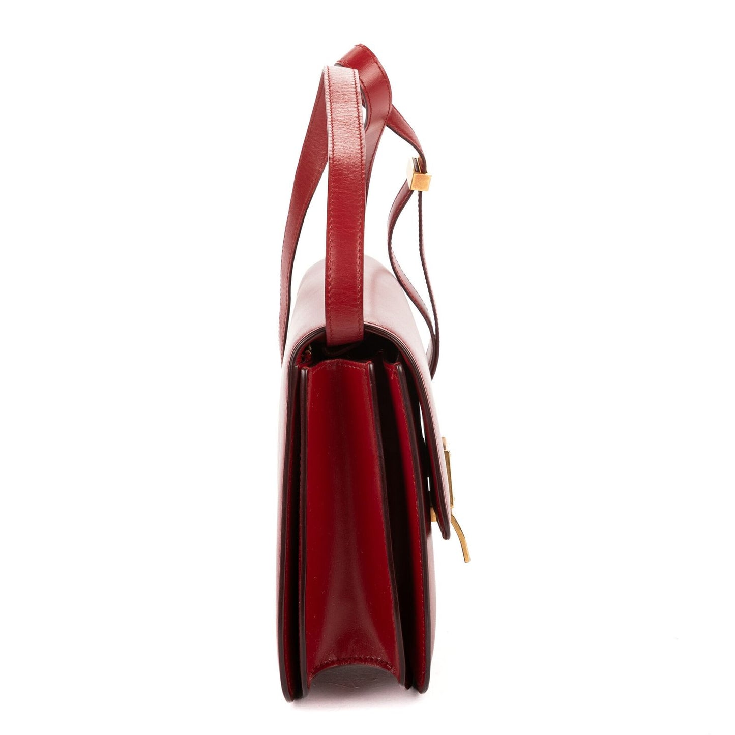 Celine Medium Classic Box Red Smooth Calfskin — view 4
