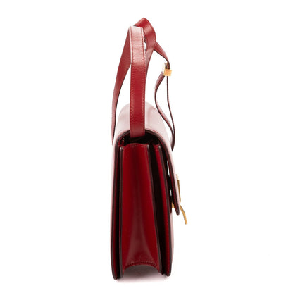 Celine Medium Classic Box Red Smooth Calfskin — view 4