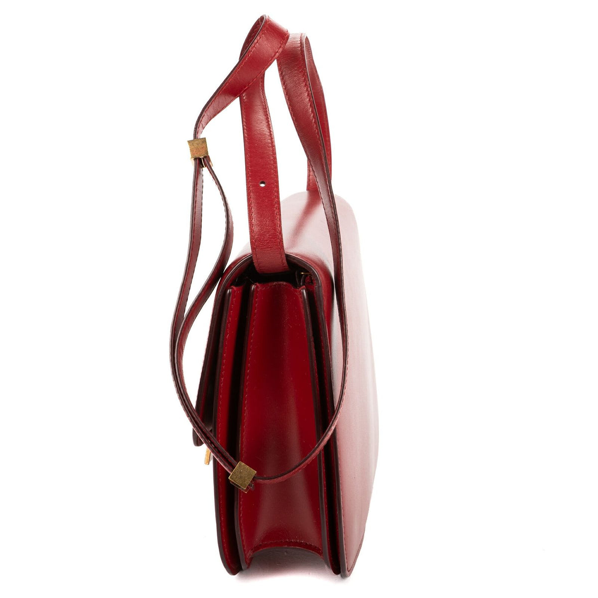 Celine Medium Classic Box Red Smooth Calfskin — view 3