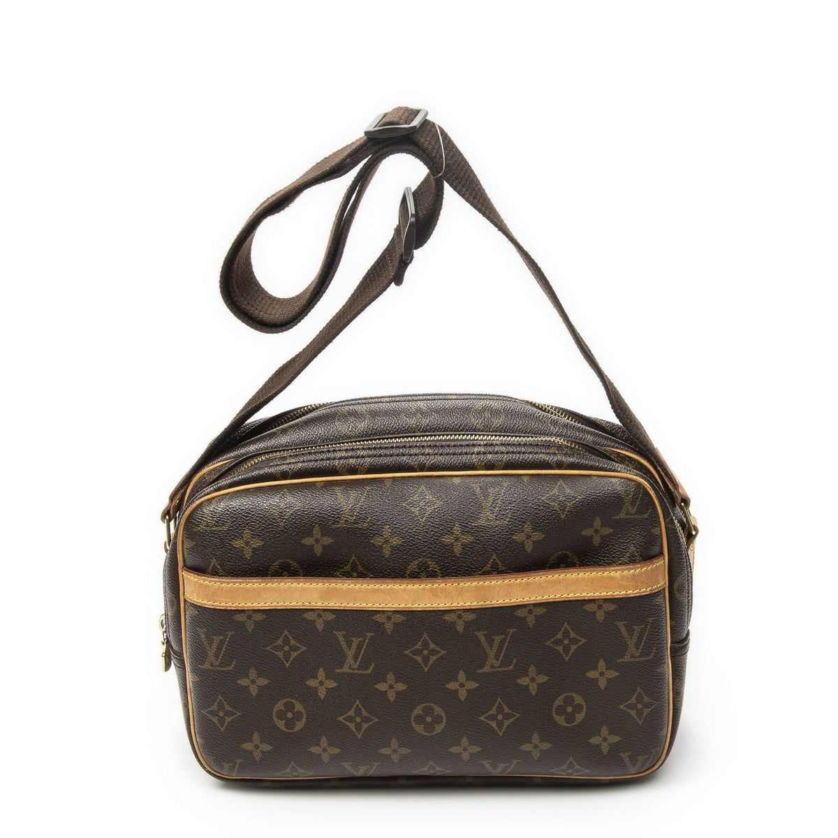 Louis Vuitton Reporterbrown Monogram Canvas Shoulder Bag