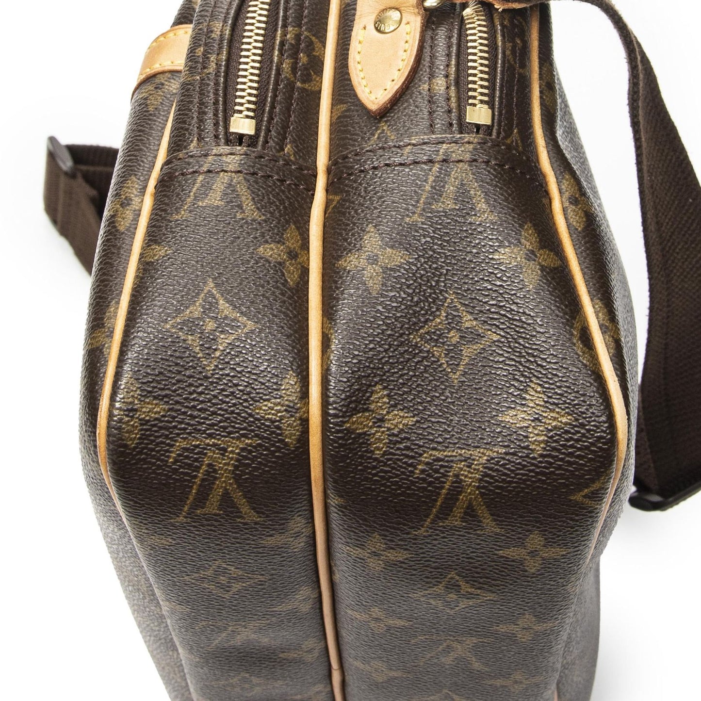 Louis Vuitton Reporterbrown Monogram Canvas Shoulder Bag — view 8