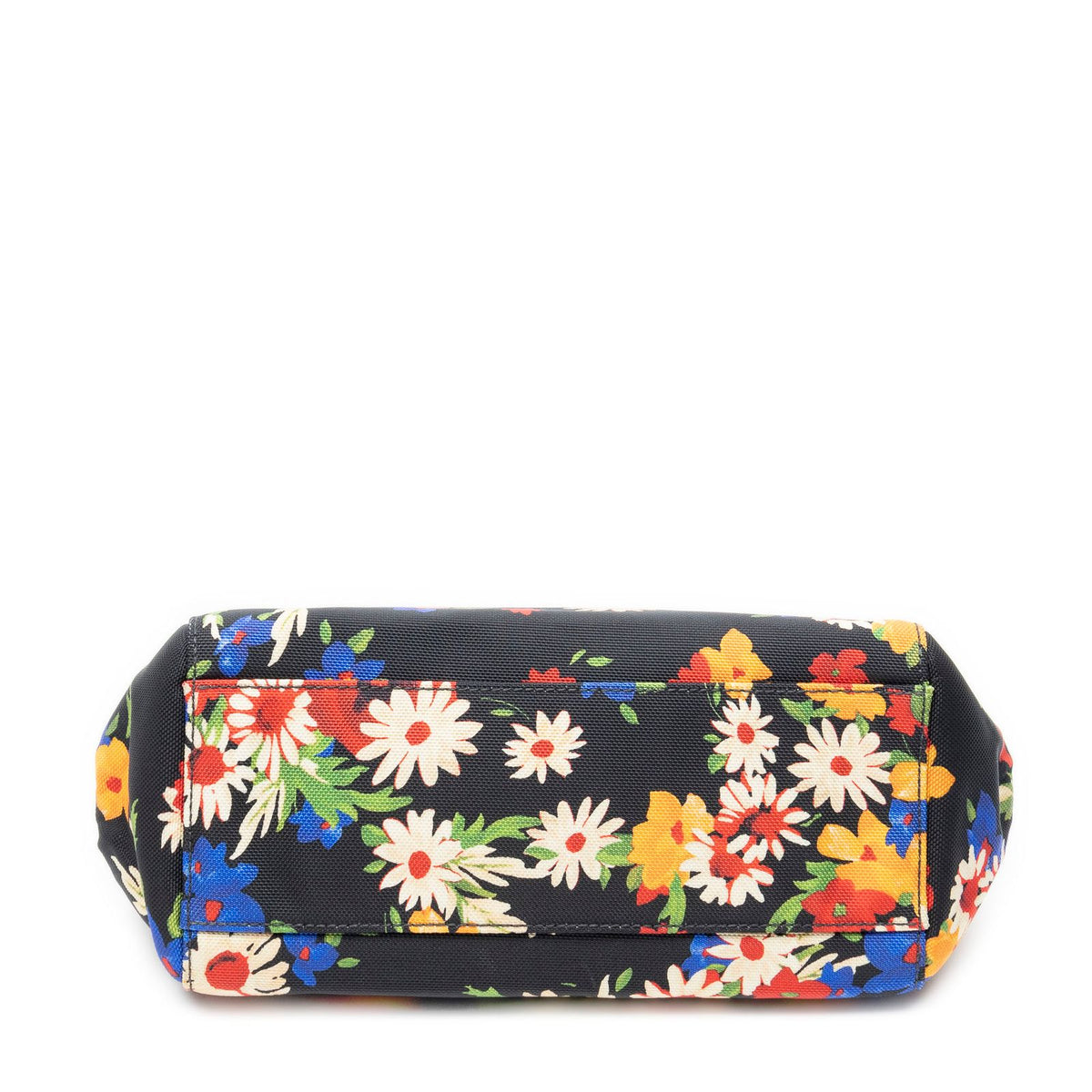 Miu Miu Miu Everywhere Tote Bag Black Red Floral Canvas — view 6
