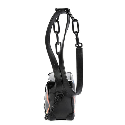 Louis Vuitton Ltd Ed Virgil Abloh Mini Rainbow Soft Trunk Black — view 3