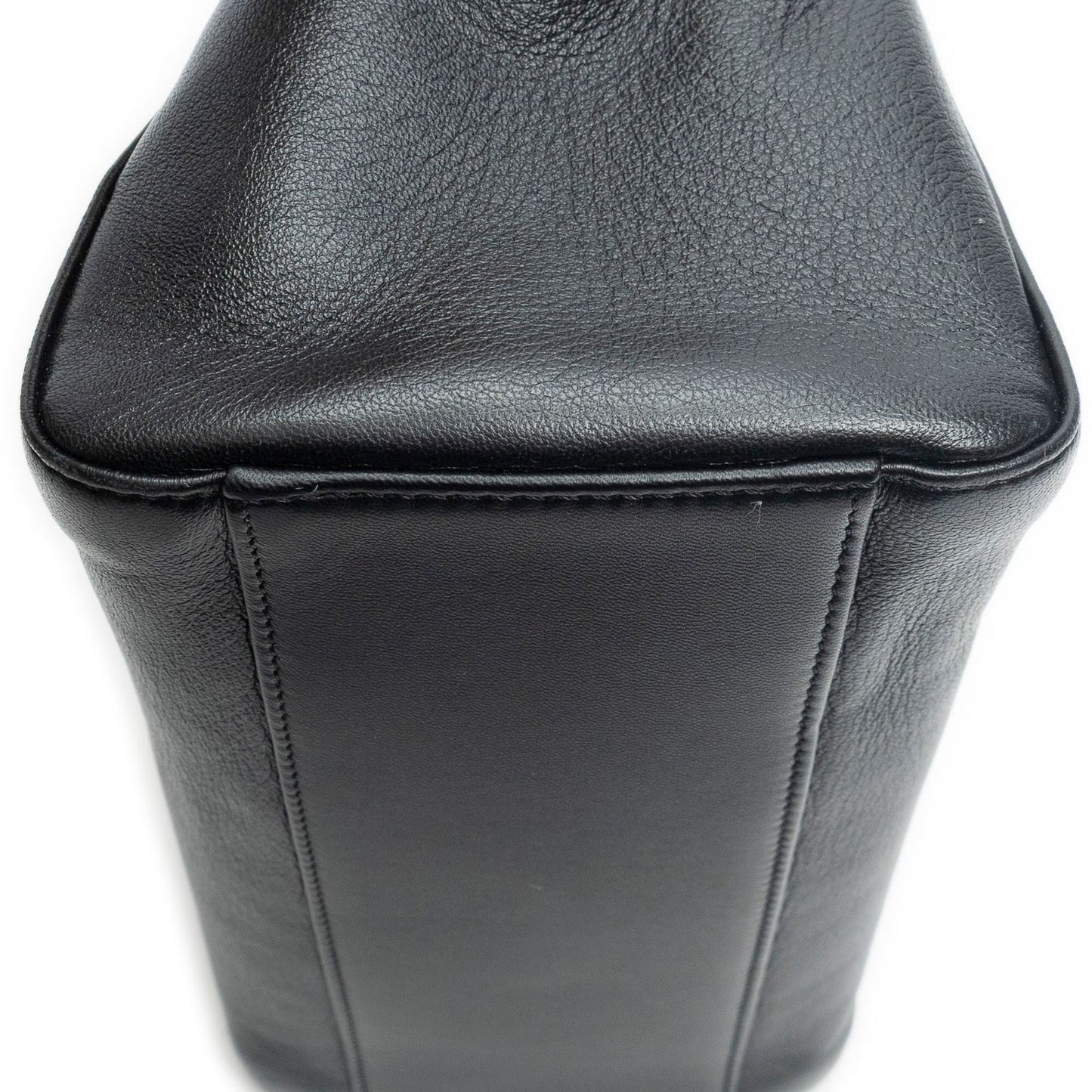 Fendi Mini Peekaboo Black Calfskin Leather Handbag — view 7