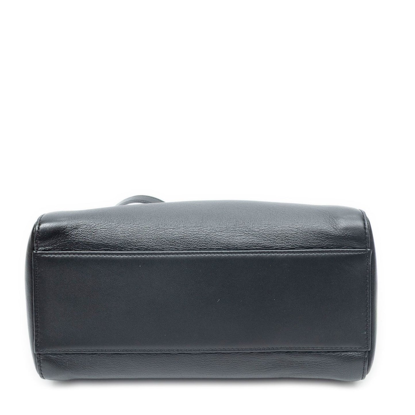 Fendi Mini Peekaboo Black Calfskin Leather Handbag — view 6