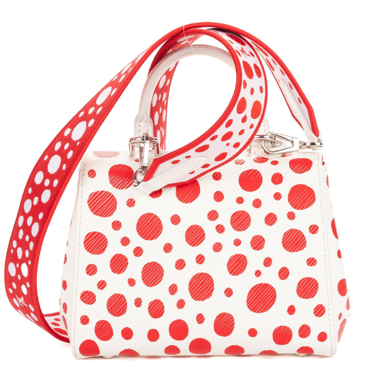 Louis Vuitton Ltd Ed Yayoi Kusama Mini Cluny Crossbody White — view 5