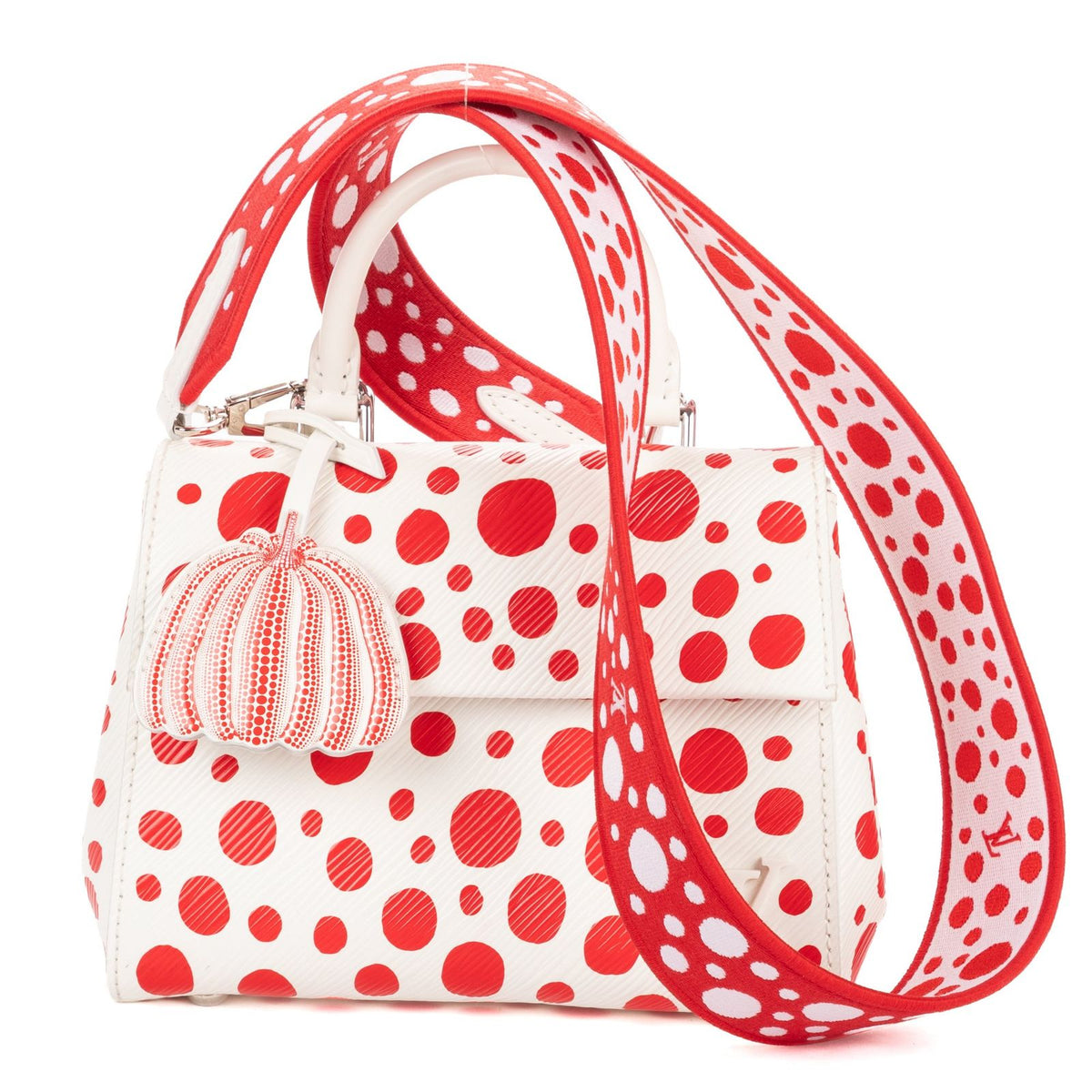 Louis Vuitton Ltd Ed Yayoi Kusama Mini Cluny Crossbody White