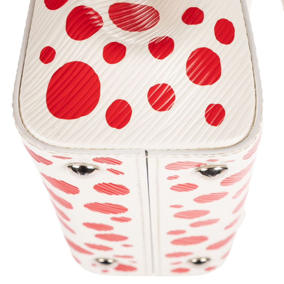Louis Vuitton Ltd Ed Yayoi Kusama Mini Cluny Crossbody White — view 8