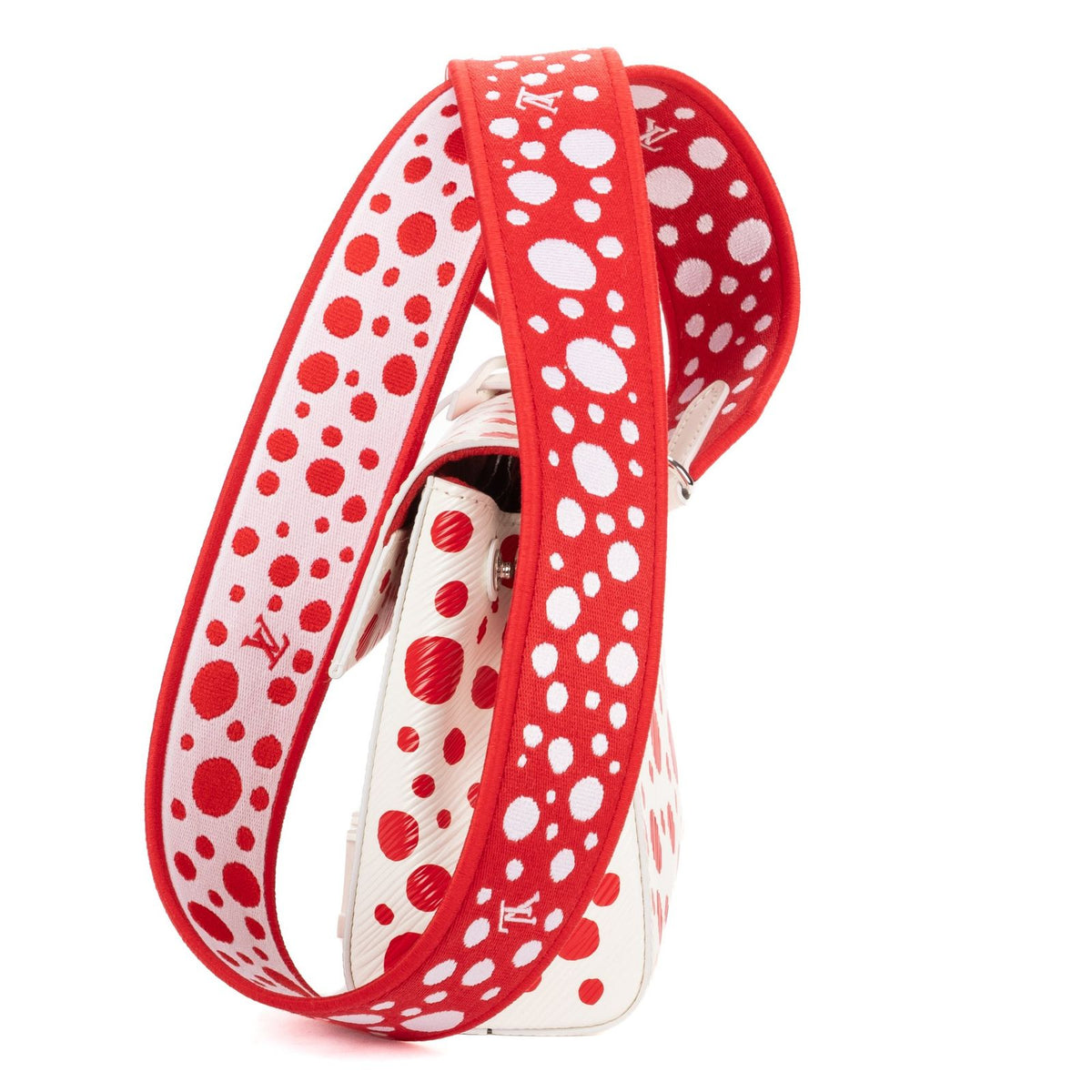 Louis Vuitton Ltd Ed Yayoi Kusama Mini Cluny Crossbody White — view 3