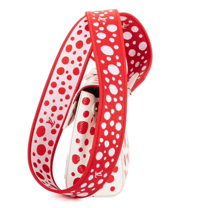 Louis Vuitton Ltd Ed Yayoi Kusama Mini Cluny Crossbody White — view 3