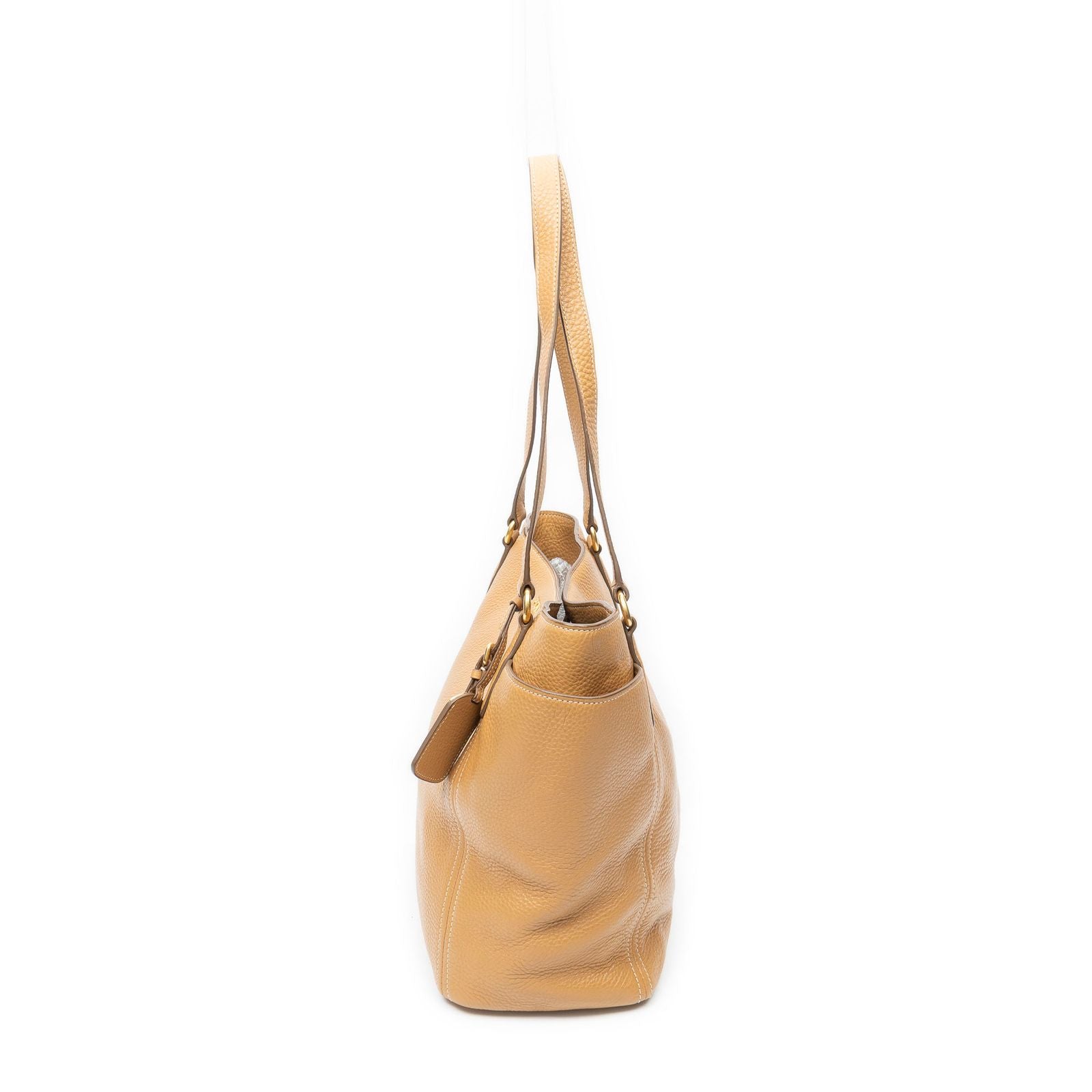 Prada Pocket Shopping Tote Bag Tanvitello Dino — view 3