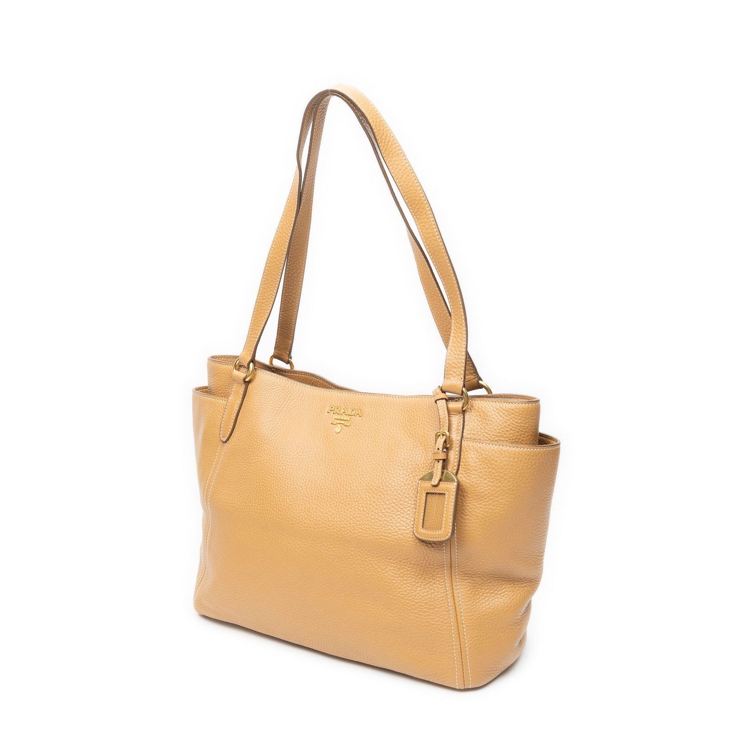 Prada Pocket Shopping Tote Bag Tanvitello Dino — view 2