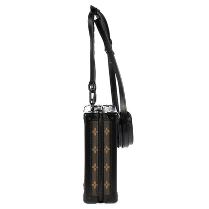 Louis Vuitton Ltd Ed Mesh Mini Soft Trunk Vertical Brown Black Monogram Canvas — view 4