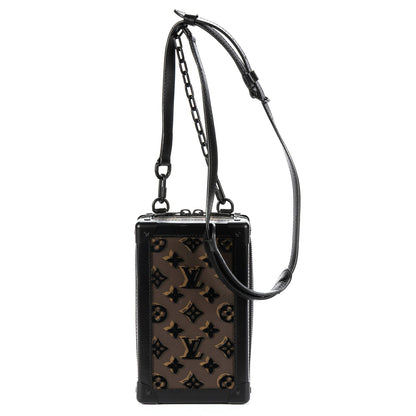 Louis Vuitton Ltd Ed Mesh Mini Soft Trunk Vertical Brown Black Monogram Canvas