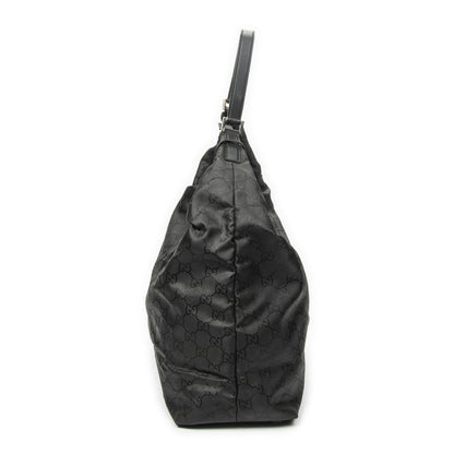 Gucci Large Zip Hobo Black GG Nylon Canvas — view 3