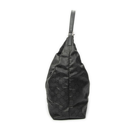Gucci Large Zip Hobo Black GG Nylon Canvas — view 4