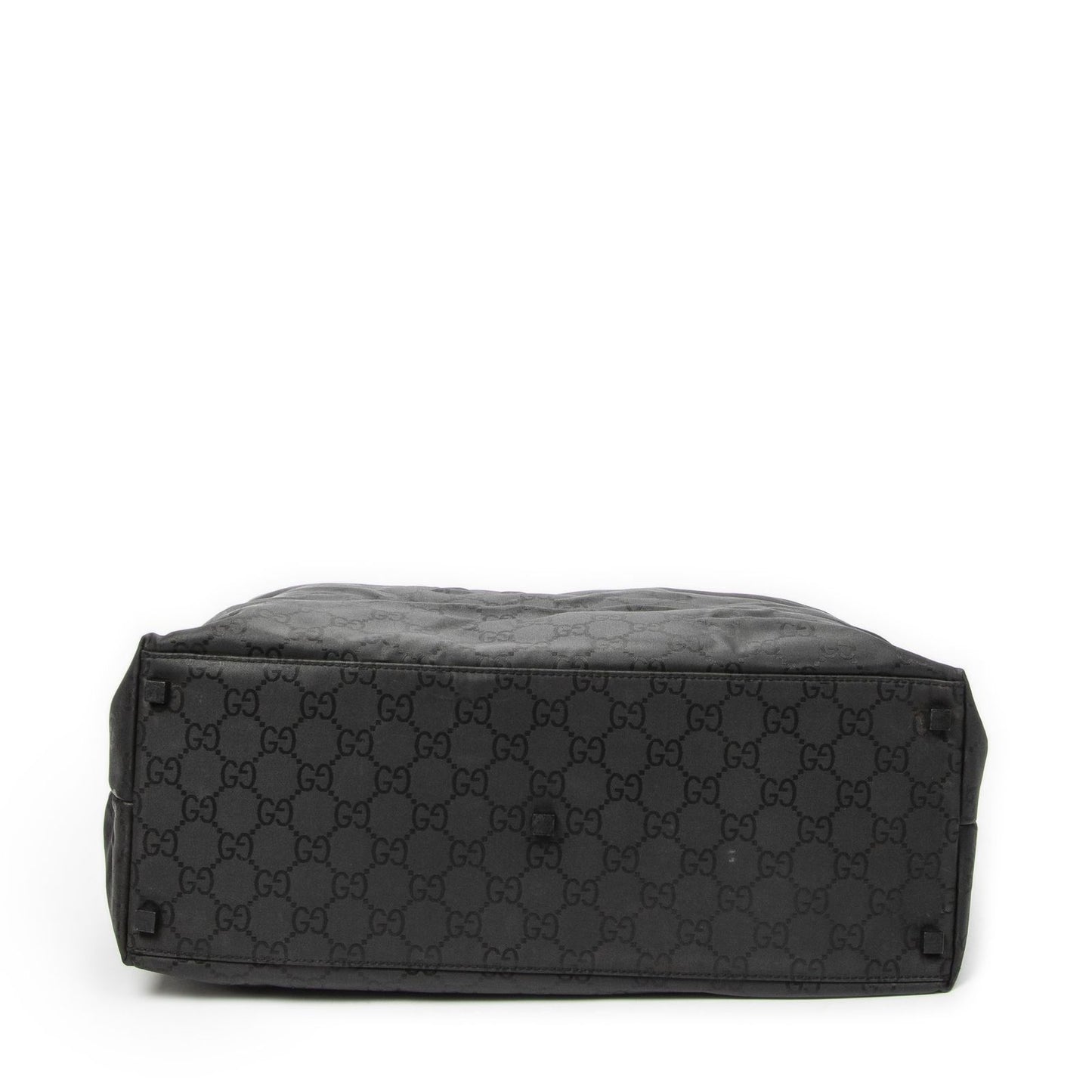 Gucci Large Zip Hobo Black GG Nylon Canvas — view 6