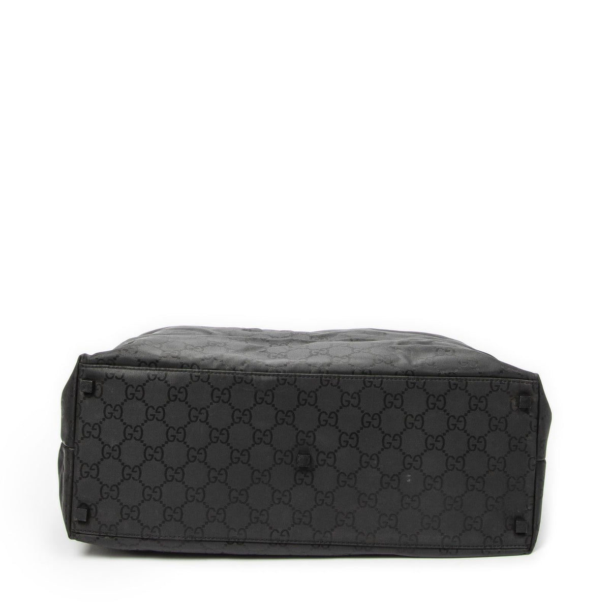 Gucci Large Zip Hobo Black GG Nylon Canvas — view 6