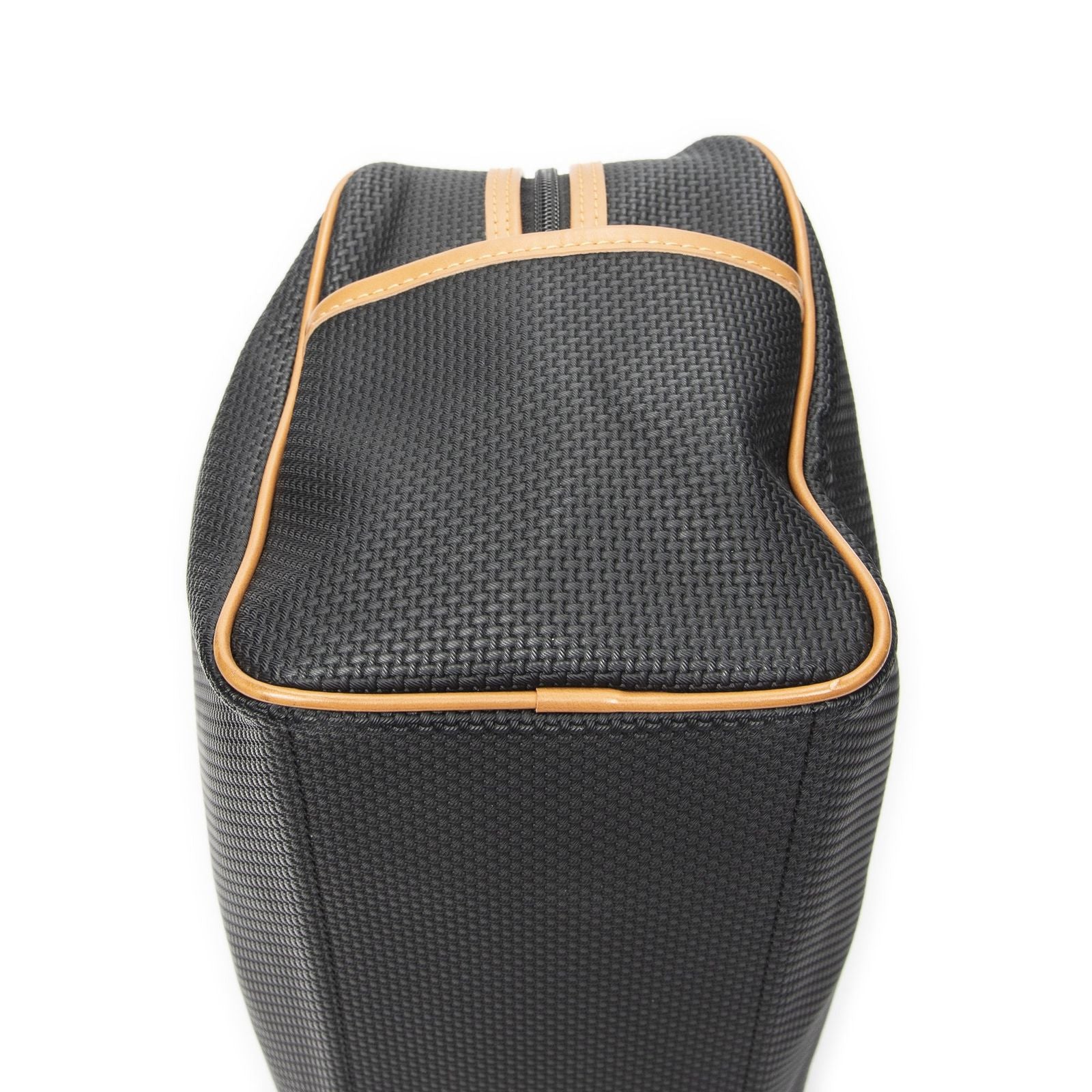 Saint Laurent Vintage Boston Black Tan Canvas Handbag — view 8
