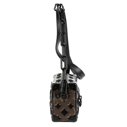 Louis Vuitton Ltd Ed Mesh Mini Soft Trunk Brown Black Monogram Canvas — view 4