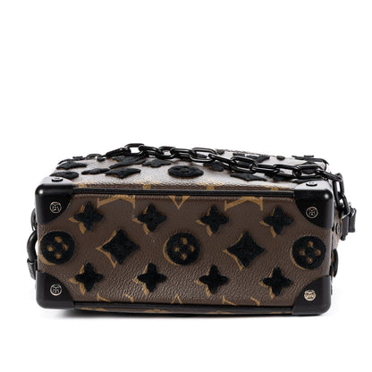 Louis Vuitton Ltd Ed Mesh Mini Soft Trunk Brown Black Monogram Canvas — view 6