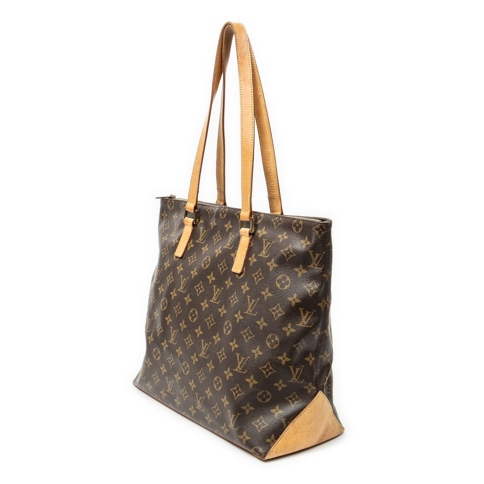 Louis Vuitton Cabas Mezzo Brown Monogram Canvas Tote Bag — view 2