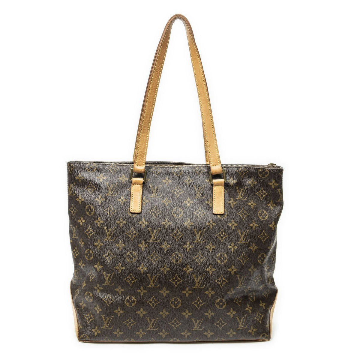 Louis Vuitton Cabas Mezzo Brown Monogram Canvas Tote Bag — view 5
