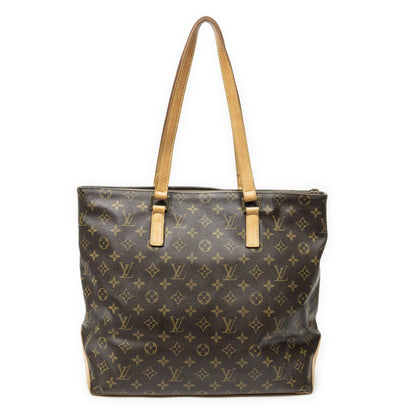 Louis Vuitton Cabas Mezzo Brown Monogram Canvas Tote Bag — view 5