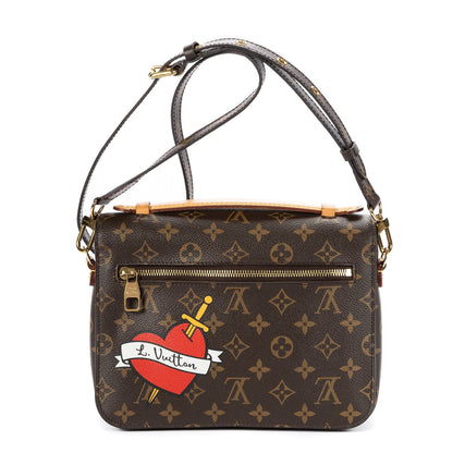 Louis Vuitton Ltd Ed Patches Pochette Metis Brown Multicolor Embroidery GG — view 5