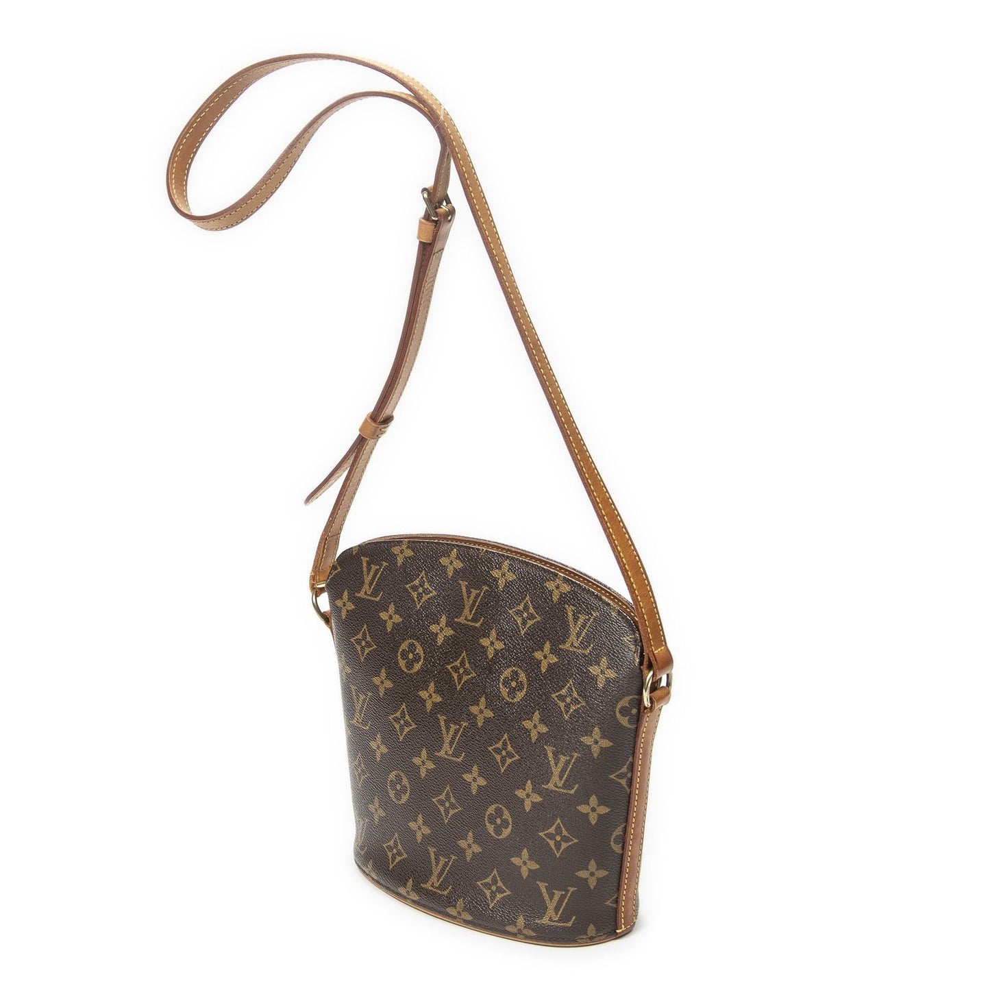 Louis Vuitton Drew Brown Monogram Canvas Shoulder Bag — view 2