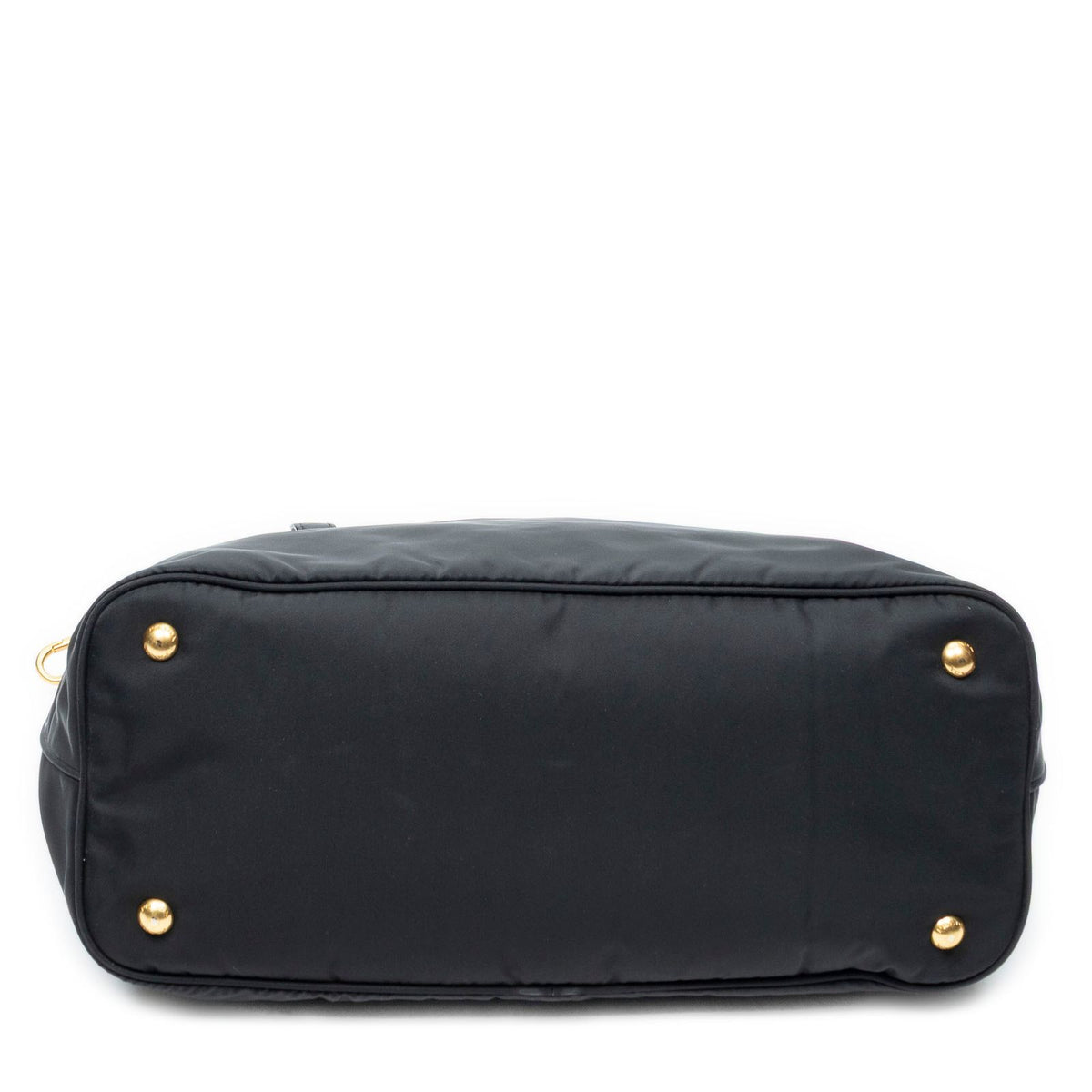 Prada Shopping Tote Bag Black Nylon Canvas — view 6