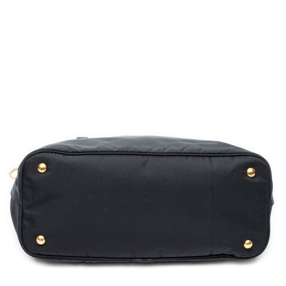 Prada Shopping Tote Bag Black Nylon Canvas — view 6