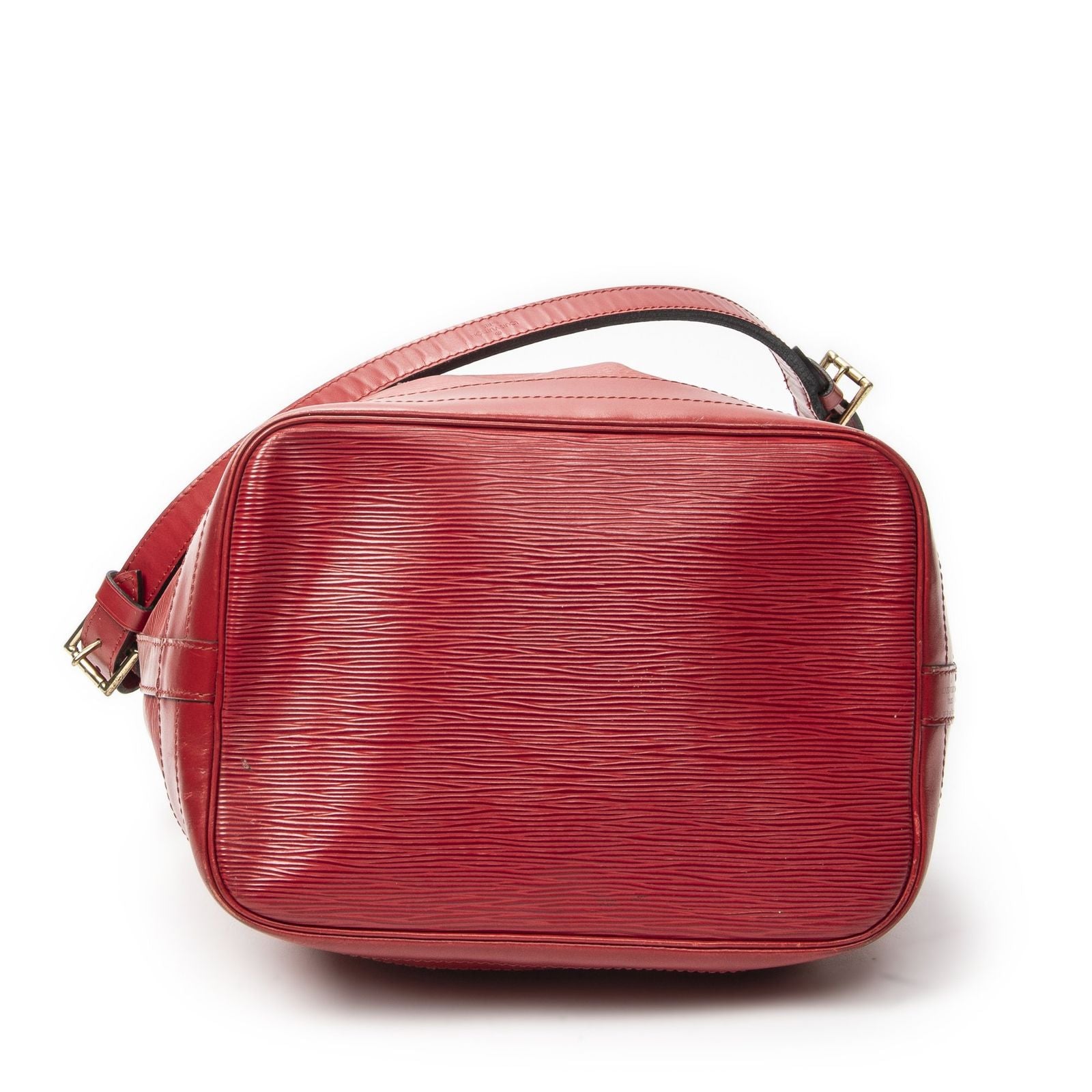 Louis Vuitton Noe Red Epi Bucket Bag — view 6