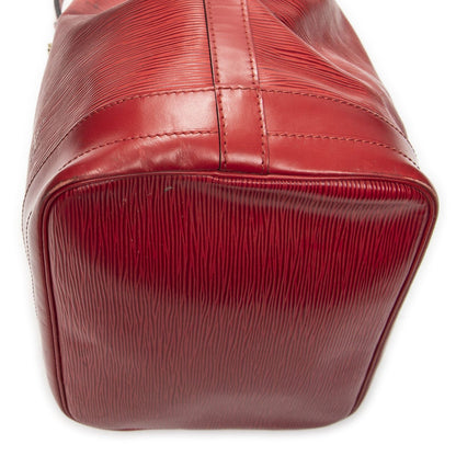 Louis Vuitton Noe Red Epi Bucket Bag — view 7