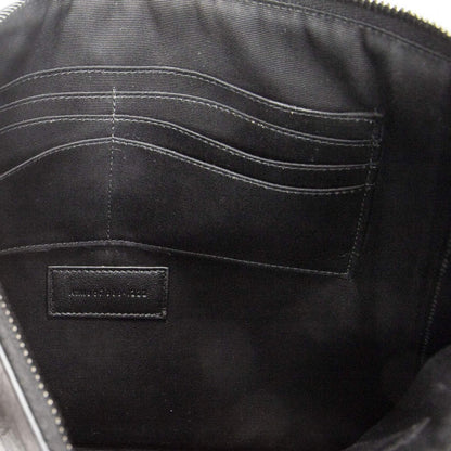 Saint Laurent Tablet Clutch Gray Croco Embossed Leather — view 5