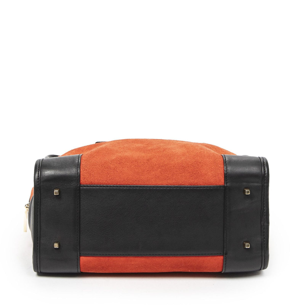 Loewe Vintage Amazona Red Black Suede Leather Handbag — view 6