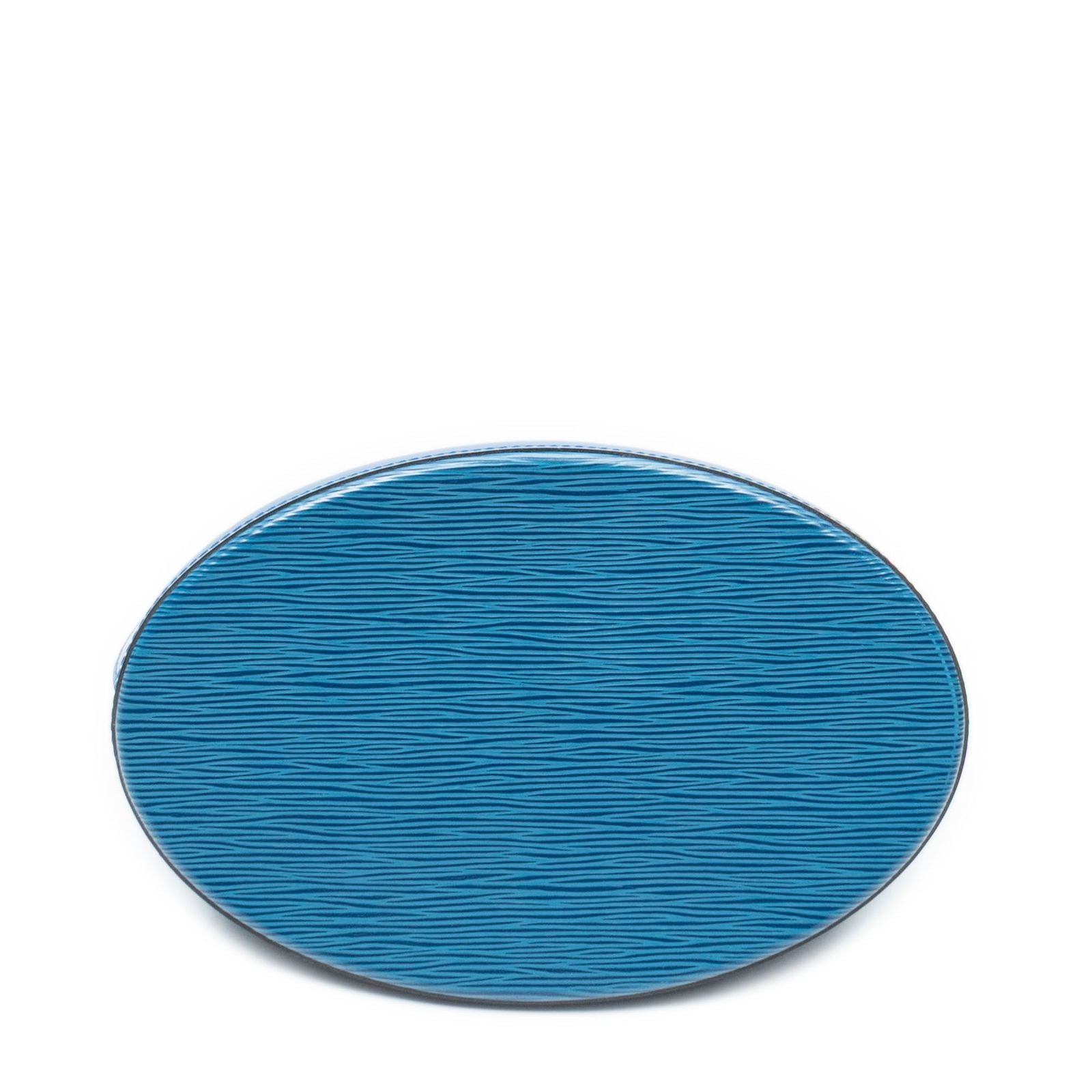 Louis Vuitton Cluny Blue Epi Handbag — view 6