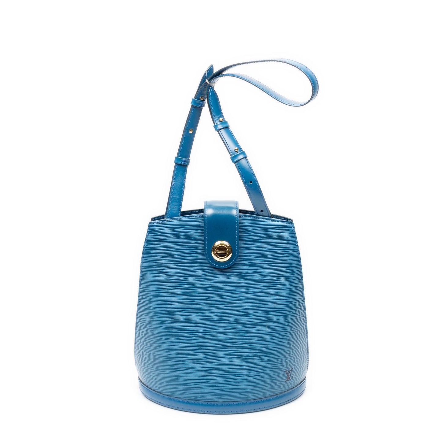 Louis Vuitton Cluny Blue Epi Handbag