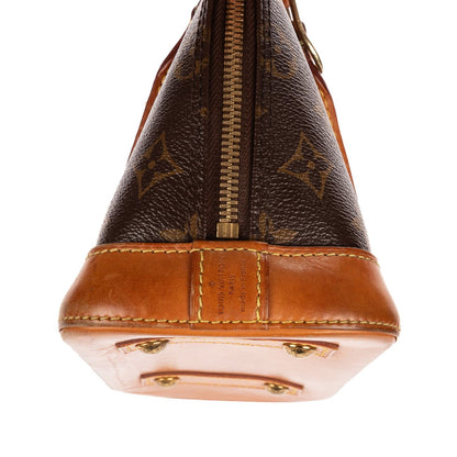 Louis Vuitton Alma Brown Monogram Canvas Handbag — view 7