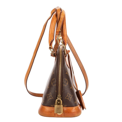 Louis Vuitton Alma Brown Monogram Canvas Handbag — view 4