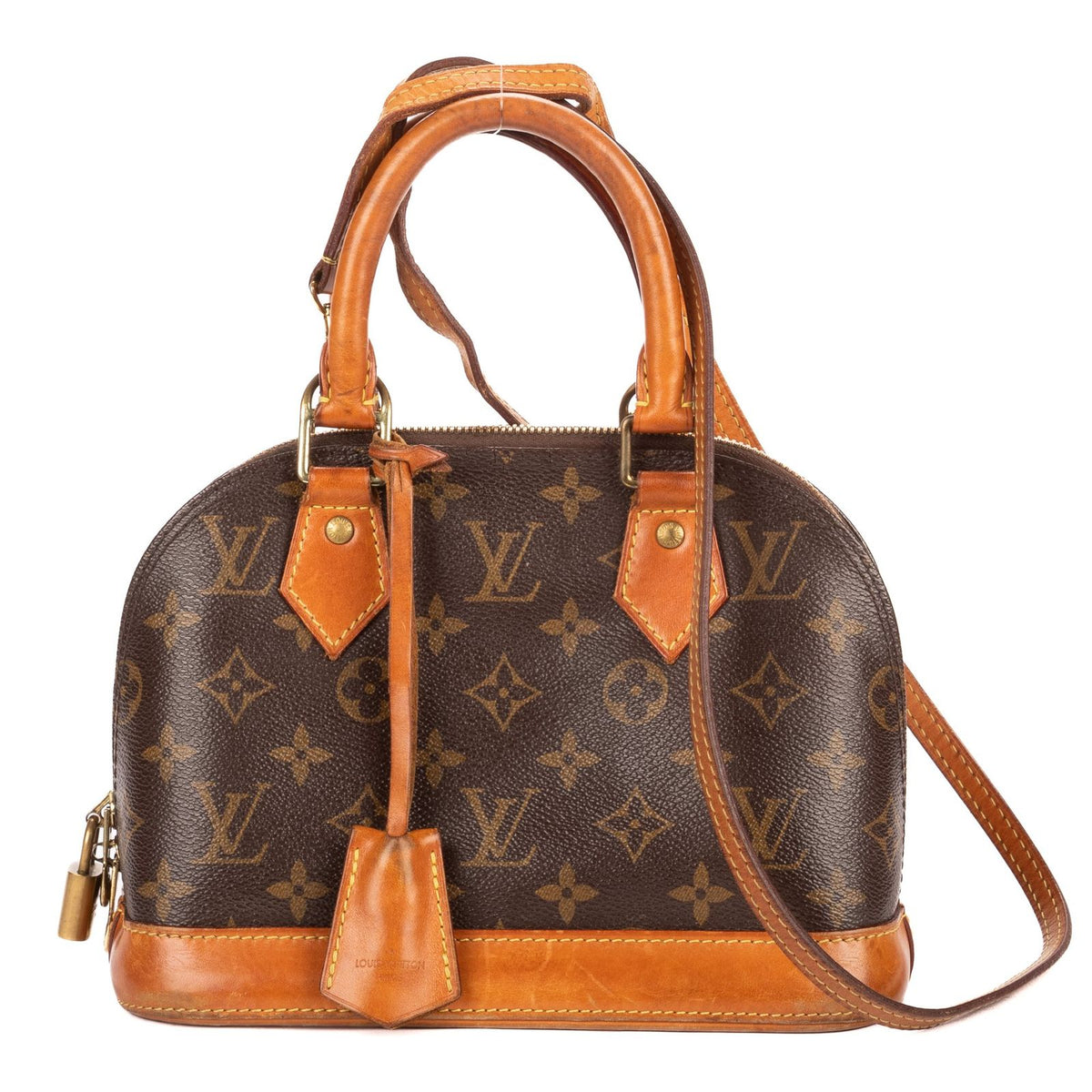 Louis Vuitton Alma Brown Monogram Canvas Handbag
