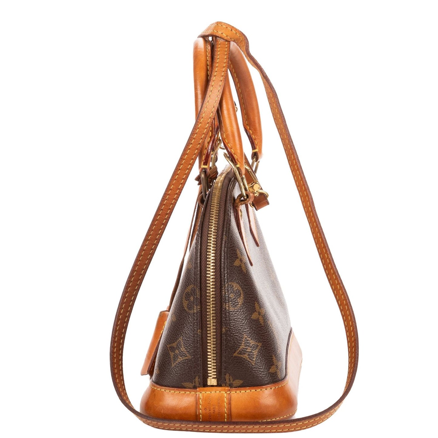 Louis Vuitton Alma Brown Monogram Canvas Handbag — view 3