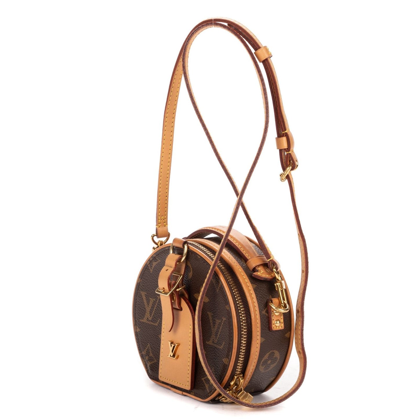 Louis Vuitton Mini Boite Chapeau Crossbody Brown Monogram Canvas — view 2