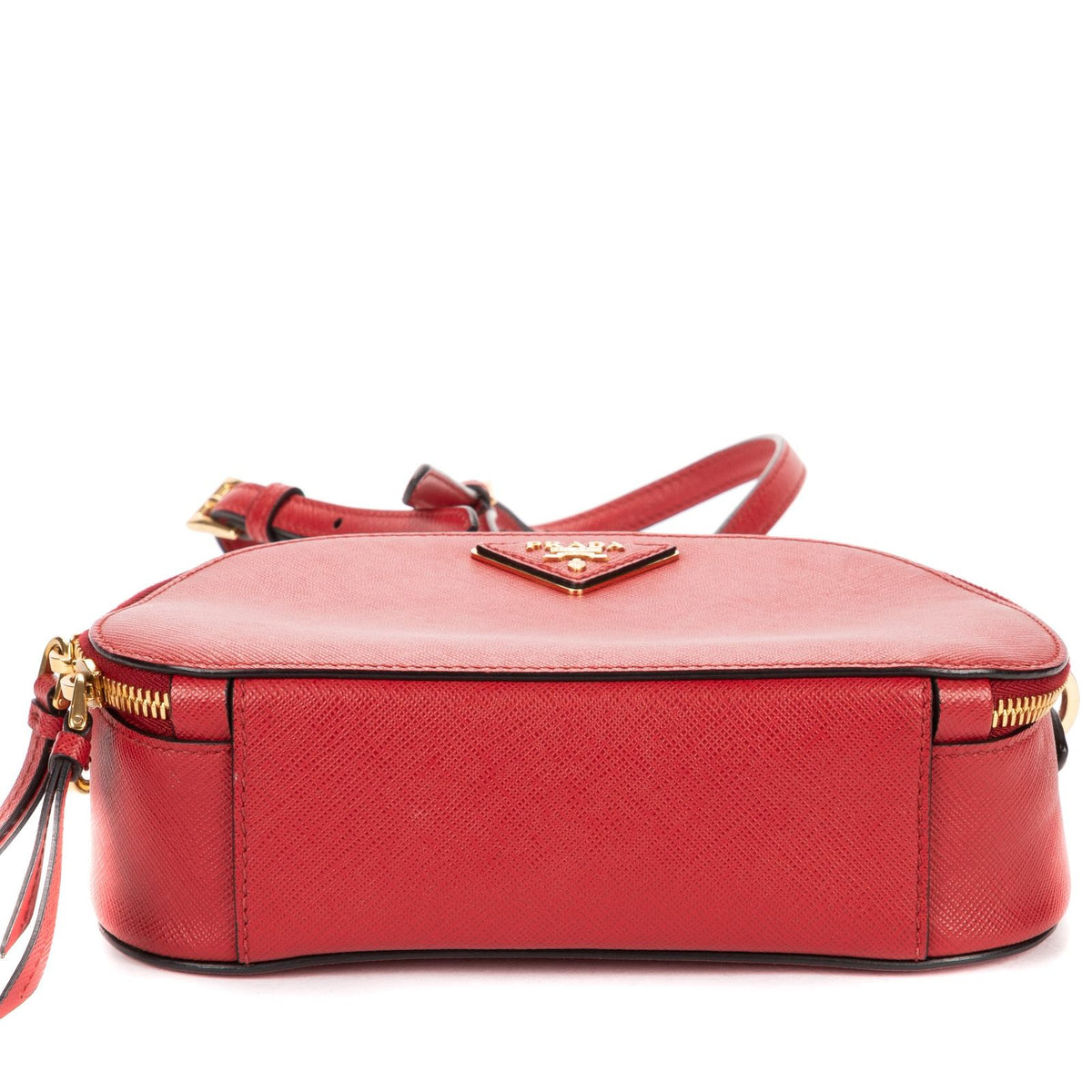 Prada Odette Top Handle Red Saffiano Luxe Leather — view 6