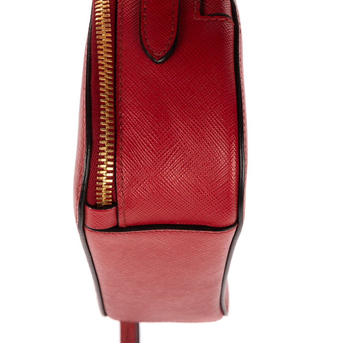 Prada Odette Top Handle Red Saffiano Luxe Leather — view 7