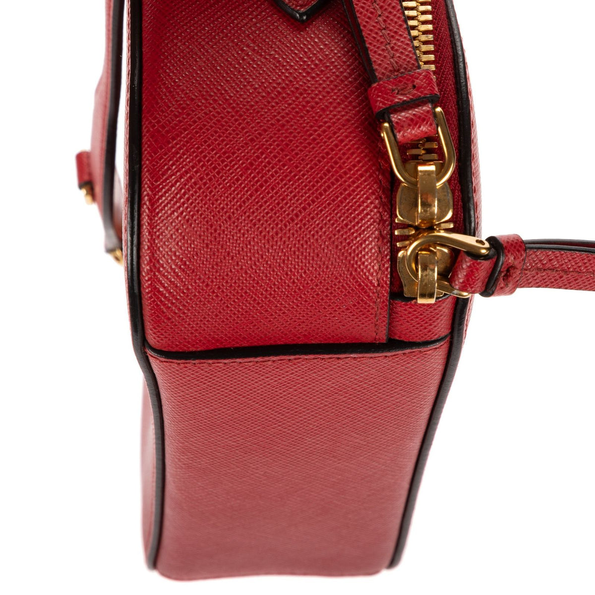 Prada Odette Top Handle Red Saffiano Luxe Leather — view 8