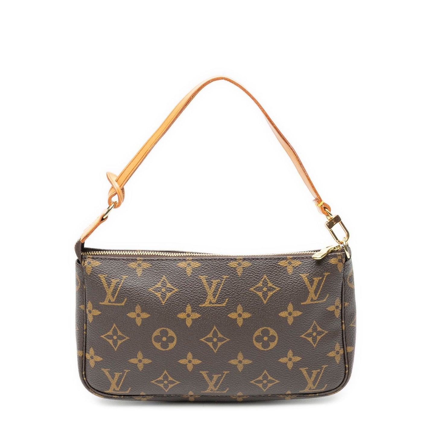 Louis Vuitton Pochette Brown Monogram Canvas Handbag