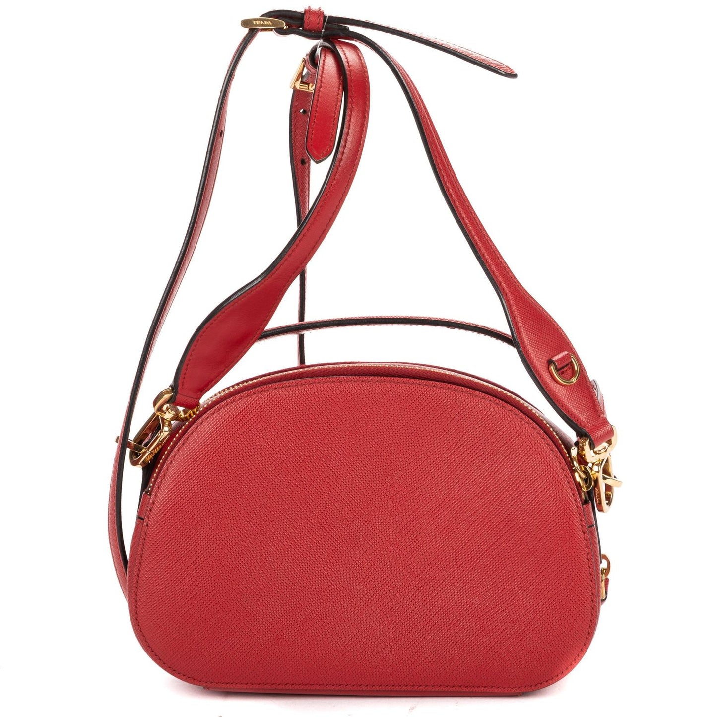 Prada Odette Top Handle Red Saffiano Luxe Leather — view 5